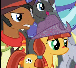 Size: 294x263 | Tagged: safe, screencap, character:dark moon, character:derpy hooves, character:graphite, character:jade spade, species:pegasus, species:pony, episode:buckball season, g4, my little pony: friendship is magic, animated, appleloosa resident, background pony, cropped, cute, female, gif, jadeabetes, mare, mccree