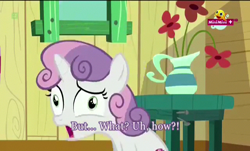 Size: 640x386 | Tagged: safe, screencap, character:sweetie belle, species:pony, episode:the fault in our cutie marks, g4, my little pony: friendship is magic, faec, minimini, solo, subtitles