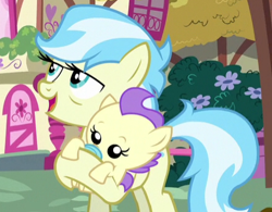 Size: 442x345 | Tagged: safe, screencap, character:cream puff, character:cultivar, species:pony, episode:the fault in our cutie marks, g4, my little pony: friendship is magic, cropped