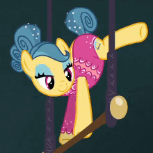 Size: 220x220 | Tagged: safe, screencap, character:trapeze star, species:earth pony, species:pony, episode:viva las pegasus, g4, my little pony: friendship is magic, animated, blinking, cute, female, gif, happy, loop, solo