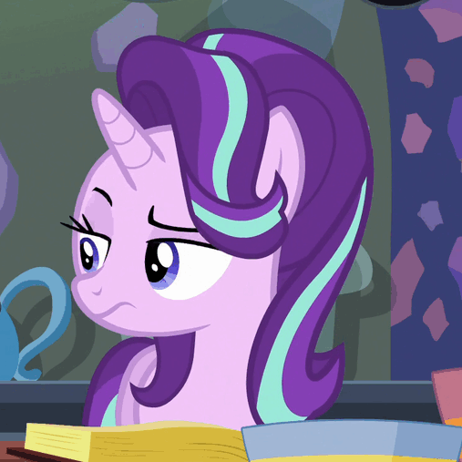 Size: 507x507 | Tagged: safe, screencap, character:starlight glimmer, species:pony, episode:every little thing she does, g4, my little pony: friendship is magic, animated, gif, solo
