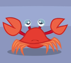 Size: 461x407 | Tagged: safe, screencap, species:crab, species:pony, episode:p.p.o.v. (pony point of view), g4, my little pony: friendship is magic, reaction image, sad, skuttles the crab, solo