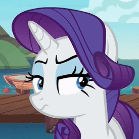 Size: 275x275 | Tagged: safe, screencap, character:rarity, species:pony, species:unicorn, episode:p.p.o.v. (pony point of view), g4, my little pony: friendship is magic, cropped, female, mare, reaction image, solo