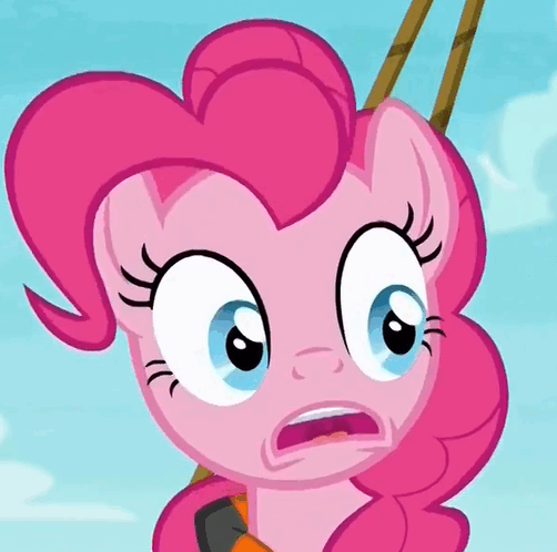 Size: 502x498 | Tagged: safe, screencap, character:pinkie pie, species:pony, episode:p.p.o.v. (pony point of view), g4, my little pony: friendship is magic, reaction image, shock, solo, surprised