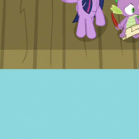 Size: 276x276 | Tagged: safe, screencap, character:pinkie pie, character:spike, character:twilight sparkle, character:twilight sparkle (alicorn), species:alicorn, species:pony, episode:p.p.o.v. (pony point of view), g4, my little pony: friendship is magic, animated, feather, gif, jumping, messy mane, multi image animation, train