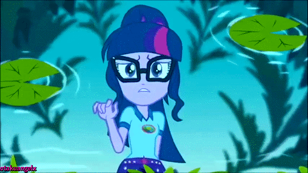 Size: 600x337 | Tagged: safe, screencap, character:midnight sparkle, character:twilight sparkle, character:twilight sparkle (scitwi), species:eqg human, equestria girls:legend of everfree, g4, my little pony:equestria girls, animated, gif, midnight sparkle, the midnight in me
