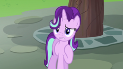 Size: 640x360 | Tagged: safe, screencap, character:starlight glimmer, species:pony, episode:every little thing she does, g4, my little pony: friendship is magic, apologetic, apology, begging, cute, solo