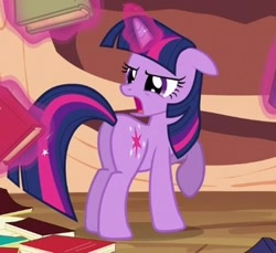 Size: 350x320 | Tagged: safe, screencap, character:twilight sparkle, species:pony, episode:secret of my excess, g4, my little pony: friendship is magic, cropped, female, mare, plot, solo