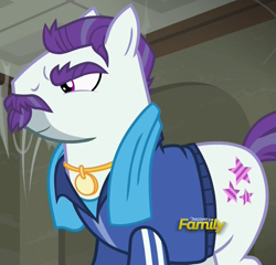 Size: 1049x1008 | Tagged: safe, screencap, character:mr. stripes, species:pony, episode:the saddle row review, g4, my little pony: friendship is magic, discovery family logo, solo