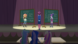 Size: 1920x1080 | Tagged: safe, screencap, character:principal abacus cinch, character:sunset shimmer, character:twilight sparkle, character:twilight sparkle (scitwi), species:eqg human, equestria girls:friendship games, g4, my little pony:equestria girls, acadeca, fancy mathematics, geometry, langley's adventitious angles, math