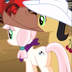 Size: 399x396 | Tagged: safe, screencap, character:cherry cola, character:penny ante, species:pony, episode:appleoosa's most wanted, g4, my little pony: friendship is magic, cropped, female, mare, plot