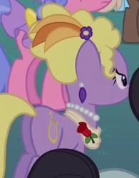 Size: 243x312 | Tagged: safe, screencap, character:lyrica lilac, species:pony, episode:sweet and elite, g4, my little pony: friendship is magic, cropped, female, mare, plot