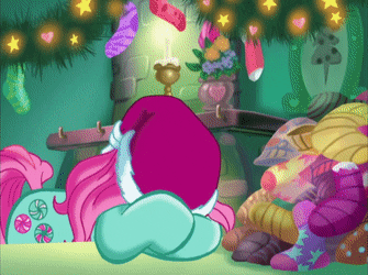 Size: 335x250 | Tagged: safe, screencap, character:minty, species:pony, episode:a very minty christmas, g3, animated, gif, solo