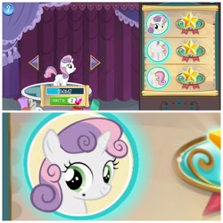 Size: 2048x2048 | Tagged: safe, gameloft, screencap, character:sweetie belle, species:pony, beauty mark, error, game, you had one job