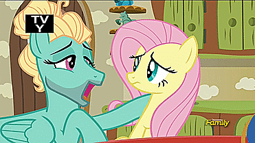 Size: 371x209 | Tagged: safe, screencap, character:fluttershy, character:zephyr breeze, species:pony, episode:flutter brutter, g4, my little pony: friendship is magic, animated, gif, messy mane, noogie