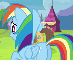 Size: 634x525 | Tagged: safe, screencap, character:caramel, character:daisy, character:linky, character:rainbow dash, character:shoeshine, species:pony, episode:trade ya, g4, my little pony: friendship is magic, cropped, female, mare, plot