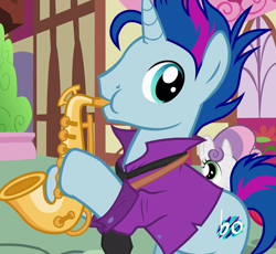 Size: 1164x1073 | Tagged: safe, screencap, character:sweetie belle, species:pony, episode:the fault in our cutie marks, g4, my little pony: friendship is magic, blue note, cute, musical instrument, saxophone