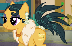 Size: 902x584 | Tagged: safe, screencap, character:cleopatra jazz, species:pony, episode:dungeons & discords, josephine baker, solo