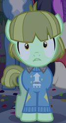 Size: 458x846 | Tagged: safe, screencap, species:pony, episode:make new friends but keep discord, g4, my little pony: friendship is magic, danny torrance, danny trottance, ponified, reference, the shining