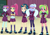 Size: 1018x720 | Tagged: safe, screencap, character:indigo zap, character:lemon zest, character:sour sweet, character:sugarcoat, character:sunny flare, my little pony:equestria girls, clothing, cropped, crossed arms, crystal prep academy uniform, eyes closed, hand, hand on hip, hands on hip, hips, school uniform, shadow five, uniform