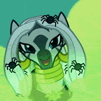 Size: 200x200 | Tagged: safe, screencap, character:zecora, species:zebra, episode:luna eclipsed, g4, my little pony: friendship is magic, animated, cloak, clothing, costume, cropped, lightning, long hair, nightmare night, nightmare night costume, smiling, smirk, smoke