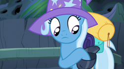 Size: 1280x720 | Tagged: safe, screencap, character:trixie, species:pony, episode:to where and back again, g4, my little pony: friendship is magic, solo