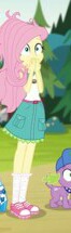 Size: 66x215 | Tagged: safe, screencap, character:fluttershy, character:rarity, character:spike, character:spike (dog), species:dog, equestria girls:legend of everfree, g4, my little pony:equestria girls, camp everfree outfits, clothing, hand over mouth, needs more resolution, picture for breezies, shocked, shoes, skirt, sneakers, socks, solo focus