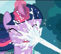 Size: 484x428 | Tagged: safe, screencap, character:twilight sparkle, character:twilight sparkle (alicorn), species:alicorn, species:pony, episode:a flurry of emotions, g4, my little pony: friendship is magic, actually milk, milk, milk squirt, out of context