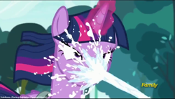 Size: 1600x900 | Tagged: safe, screencap, character:twilight sparkle, character:twilight sparkle (alicorn), species:alicorn, species:pony, episode:a flurry of emotions, g4, my little pony: friendship is magic, discovery family logo, lactation, milk, milk squirt, not what it looks like, out of context