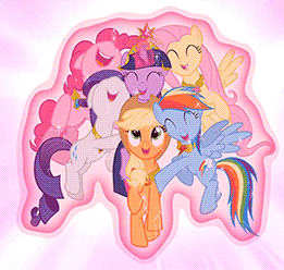 Size: 261x248 | Tagged: safe, screencap, character:applejack, character:fluttershy, character:pinkie pie, character:rainbow dash, character:rarity, character:twilight sparkle, character:twilight sparkle (unicorn), species:earth pony, species:pegasus, species:pony, species:unicorn, episode:magical mystery cure, g4, my little pony: friendship is magic, a true true friend, animated, cropped, cute, dashabetes, diapinkes, element of generosity, element of honesty, element of kindness, element of laughter, element of loyalty, element of magic, elements of harmony, eyes closed, female, floppy ears, gif, hug, jackabetes, laughing, levitation, loop, magic, mane six, mare, nuzzling, open mouth, raribetes, shyabetes, snuggling, spread wings, telekinesis, twiabetes, wings