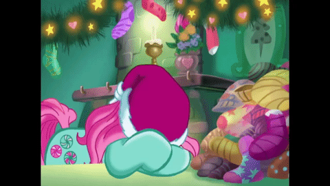 Size: 480x270 | Tagged: safe, screencap, character:minty, species:pony, episode:a very minty christmas, g3, animated, clothing, gif, socks, solo