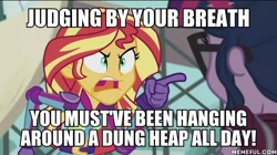Size: 600x337 | Tagged: safe, screencap, character:sunset shimmer, character:twilight sparkle, character:twilight sparkle (scitwi), species:eqg human, equestria girls:friendship games, g4, my little pony:equestria girls, a bug's life, angry, exploitable meme, image macro, meme, sunset yells at twilight