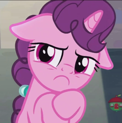 Size: 625x630 | Tagged: safe, screencap, character:sugar belle, species:pony, species:unicorn, episode:hard to say anything, g4, my little pony: friendship is magic, :c, angry, cropped, cute, do not want, floppy ears, frown, solo, sugarbetes