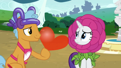 Size: 1280x720 | Tagged: safe, screencap, character:rarity, species:pony, episode:forever filly, g4, my little pony: friendship is magic, balloon, shipping fuel, twisty pop