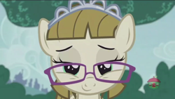 Size: 1366x768 | Tagged: safe, screencap, character:zipporwhill, species:pony, episode:forever filly, g4, my little pony: friendship is magic, glasses, lidded eyes, solo