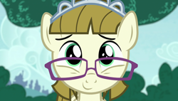 Size: 1920x1090 | Tagged: safe, screencap, character:zipporwhill, species:pegasus, species:pony, episode:forever filly, g4, my little pony: friendship is magic, cute, female, filly, glasses, jewelry, mare, solo, tiara, zipporbetes