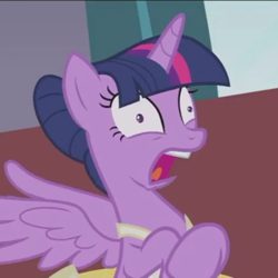 Size: 540x540 | Tagged: safe, screencap, character:twilight sparkle, character:twilight sparkle (alicorn), species:alicorn, species:pony, episode:a royal problem, g4, my little pony: friendship is magic, ballerina, clothing, cropped, faec, inhaling, shocked, solo, tutu, twilarina, twilight stalker, twilighting