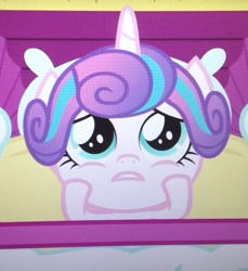 Size: 705x769 | Tagged: safe, screencap, character:princess flurry heart, species:pony, episode:a flurry of emotions, g4, my little pony: friendship is magic, cropped, sad, solo