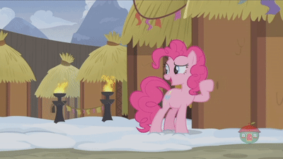 Size: 400x225 | Tagged: safe, screencap, character:pinkie pie, species:pony, episode:not asking for trouble, g4, my little pony: friendship is magic, animated, gif, solo