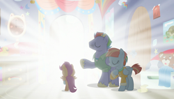 Size: 1920x1090 | Tagged: safe, screencap, character:bow hothoof, character:scootaloo, character:windy whistles, species:pegasus, species:pony, ship:windyhoof, episode:parental glideance, g4, my little pony: friendship is magic, rainbow dash's parents