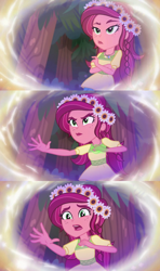 Size: 1280x2156 | Tagged: safe, screencap, character:gloriosa daisy, equestria girls:legend of everfree, g4, my little pony:equestria girls, glorio-sad daisy, magical geodes, sad, solo