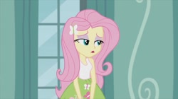 Size: 1100x618 | Tagged: safe, screencap, character:fluttershy, episode:the science of magic, g4, my little pony:equestria girls, solo