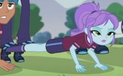 Size: 334x209 | Tagged: safe, screencap, character:crystal lullaby, episode:pinkie spy, g4, my little pony:equestria girls, carlos thunderbolt, cropped