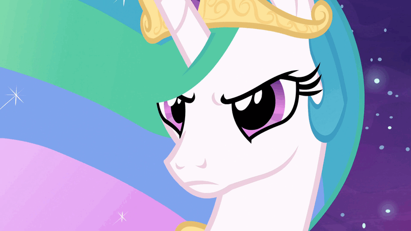 Size: 806x454 | Tagged: safe, screencap, character:daybreaker, character:princess celestia, species:alicorn, species:pony, episode:a royal problem, g4, my little pony: friendship is magic, animated, awesome, catasterism, dramatic entrance, female, fire, gif, laughing, mane of fire, mare, stars