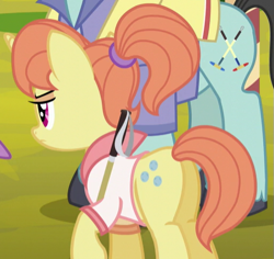 Size: 511x483 | Tagged: safe, screencap, character:dee six, character:neckshot, species:earth pony, species:pony, episode:princess spike, g4, my little pony: friendship is magic, cropped, female, male, mare, plot, stallion, unamused
