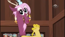 Size: 2001x1125 | Tagged: safe, screencap, character:discord, species:draconequus, episode:discordant harmony, g4, my little pony: friendship is magic, boomerang (tv channel), cute, discute, eyelashes, imitation, male, smiling, solo