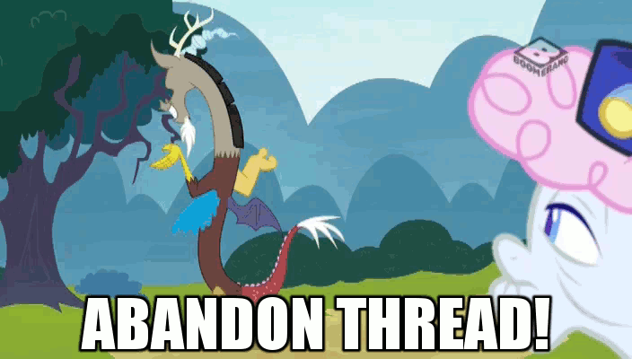 Size: 704x400 | Tagged: safe, screencap, character:discord, character:pearly stitch, species:pony, episode:discordant harmony, g4, my little pony: friendship is magic, abandon thread, animated, gif, jetpack