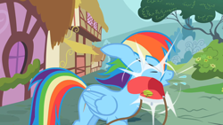 Size: 1280x720 | Tagged: safe, screencap, character:rainbow dash, species:pegasus, species:pony, episode:the mysterious mare do well, g4, my little pony: friendship is magic, female, mare, solo
