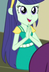 Size: 218x315 | Tagged: safe, screencap, character:blueberry cake, equestria girls:friendship games, g4, my little pony:equestria girls, blueberry cake, chs rally song, cropped, cute, female, looking at you, open mouth