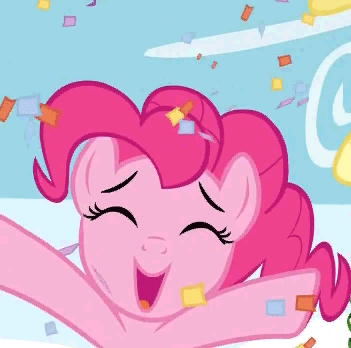 Size: 351x348 | Tagged: safe, screencap, character:pinkie pie, episode:sonic rainboom, g4, my little pony: friendship is magic, animated, out of context, solo